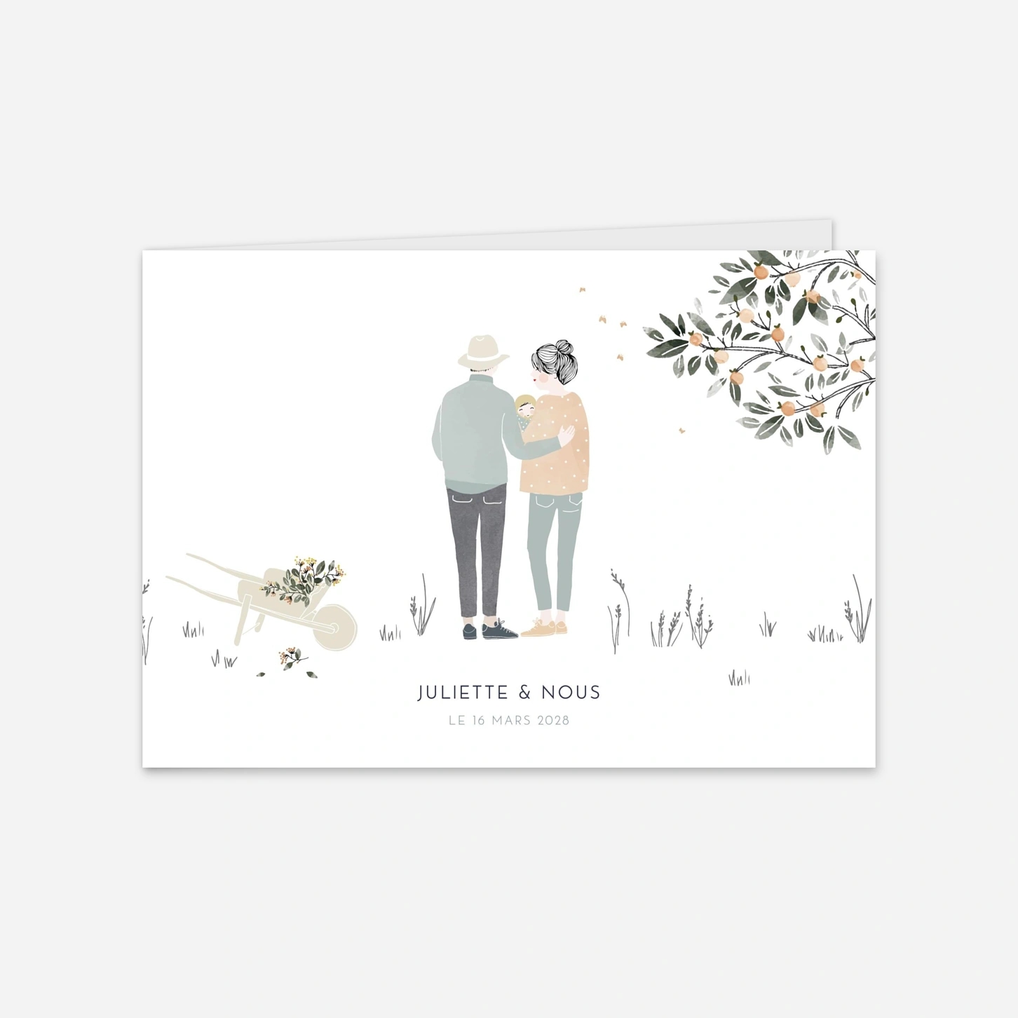 Faire-part naissance Summer family