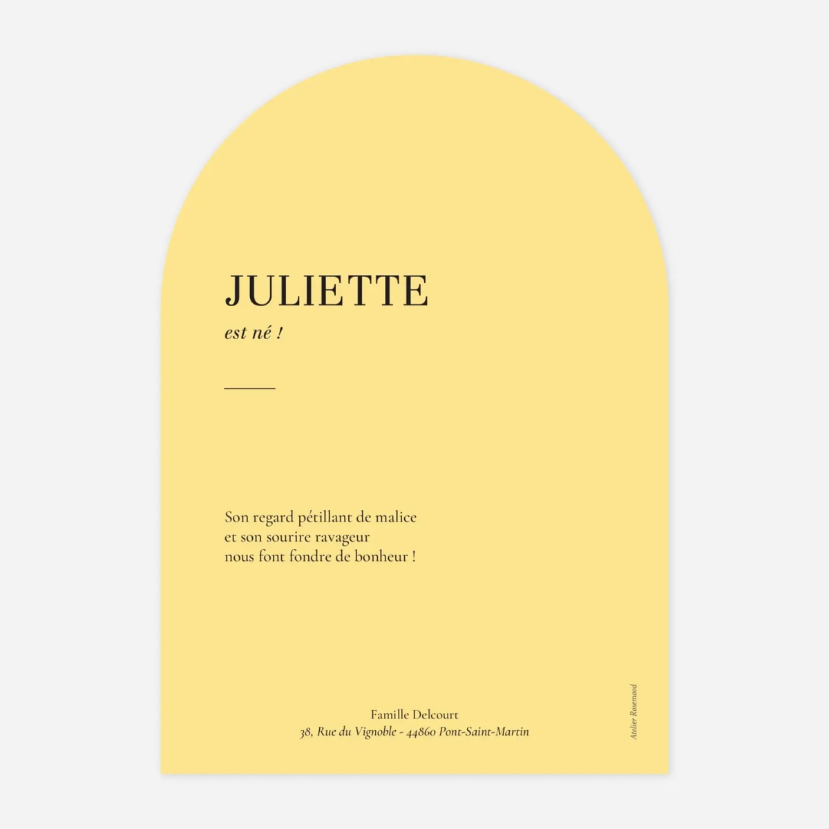 Faire-part naissance Sucre d'orge