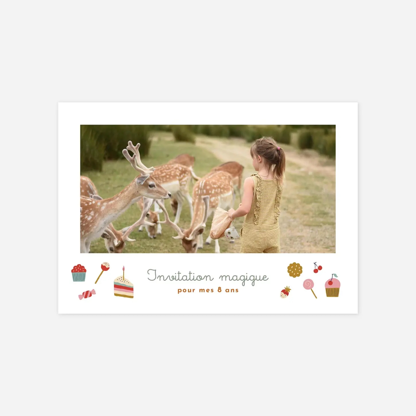 invitation anniversaire enfant Sweet candy