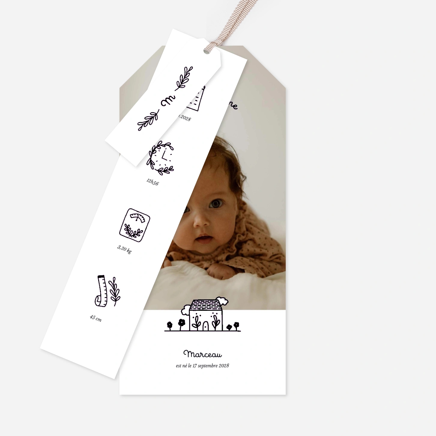 Faire-part naissance Sweet Home