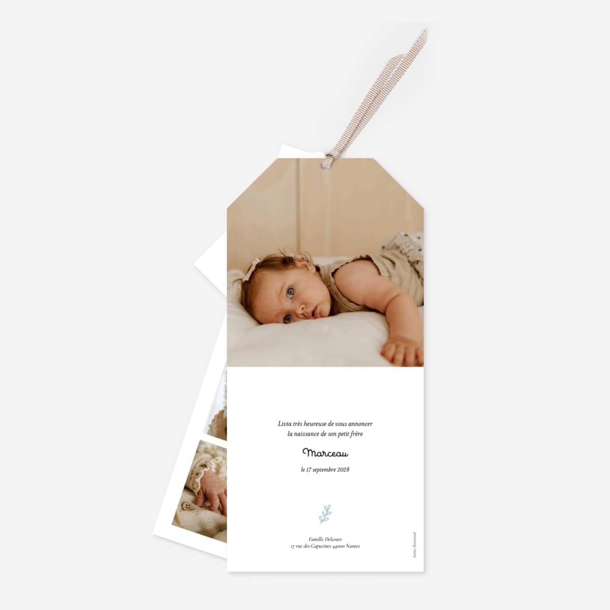 Faire-part naissance Sweet Home