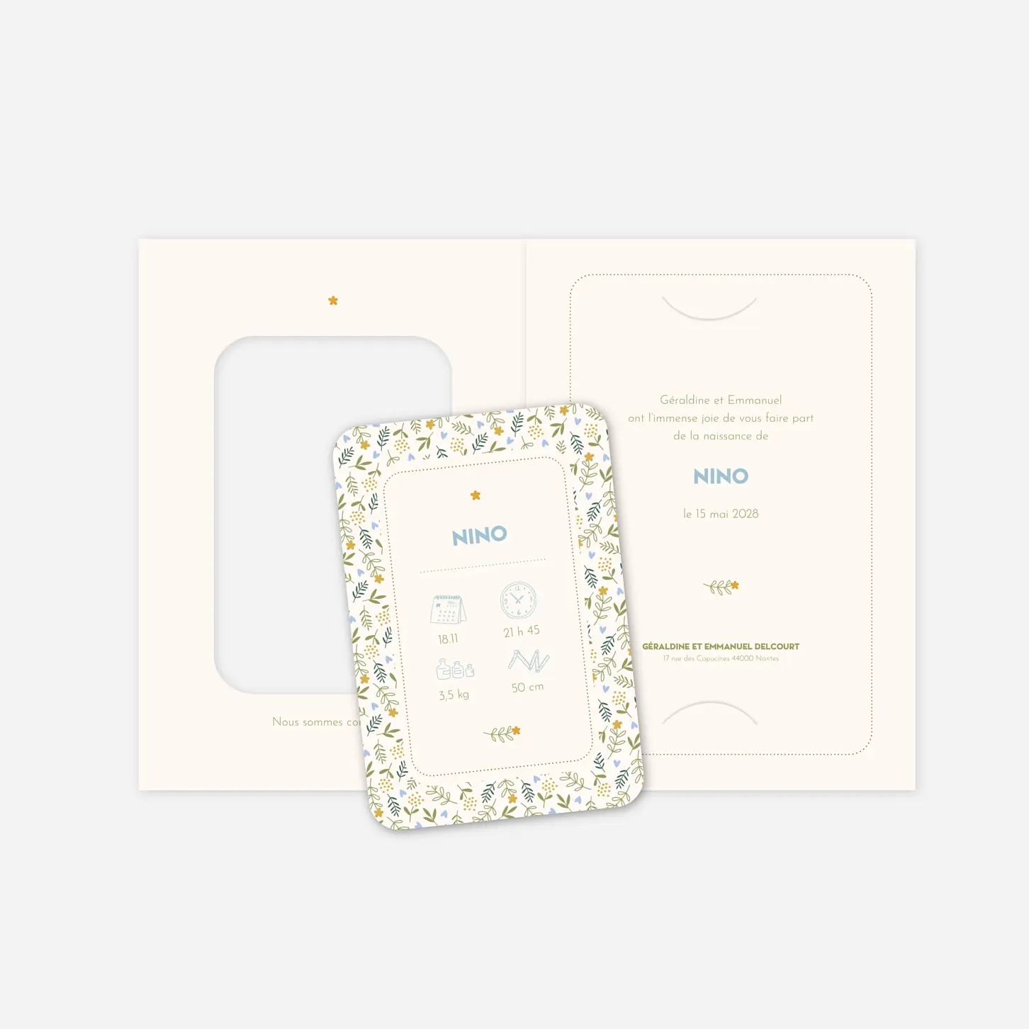 Faire-part naissance Sweet liberty