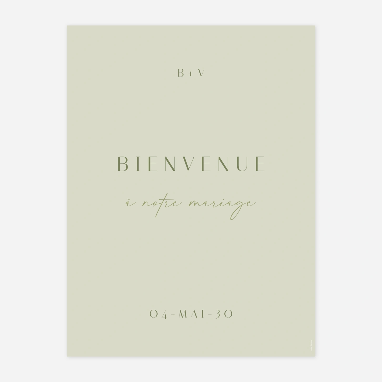 Panneau mariage Tendre alliance