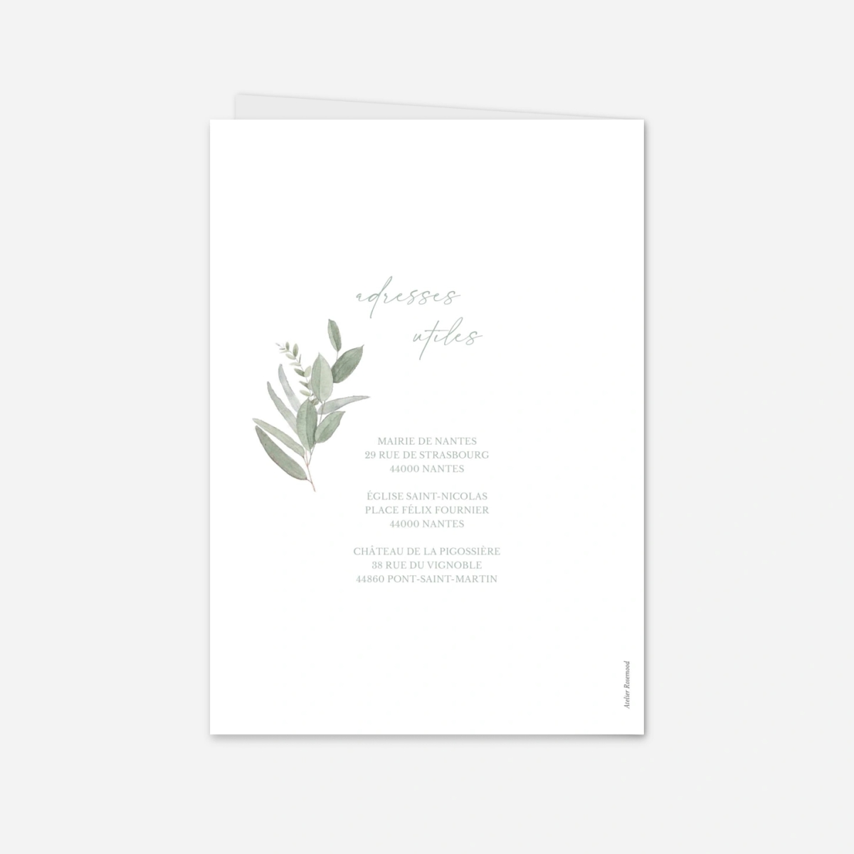 Faire-part mariage Cœurs suspendus