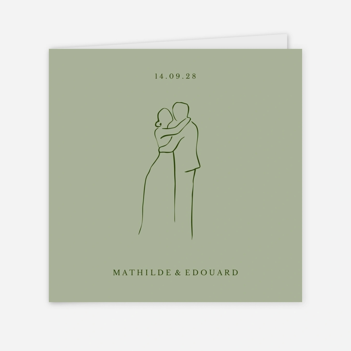 Faire-part mariage Trait d'union