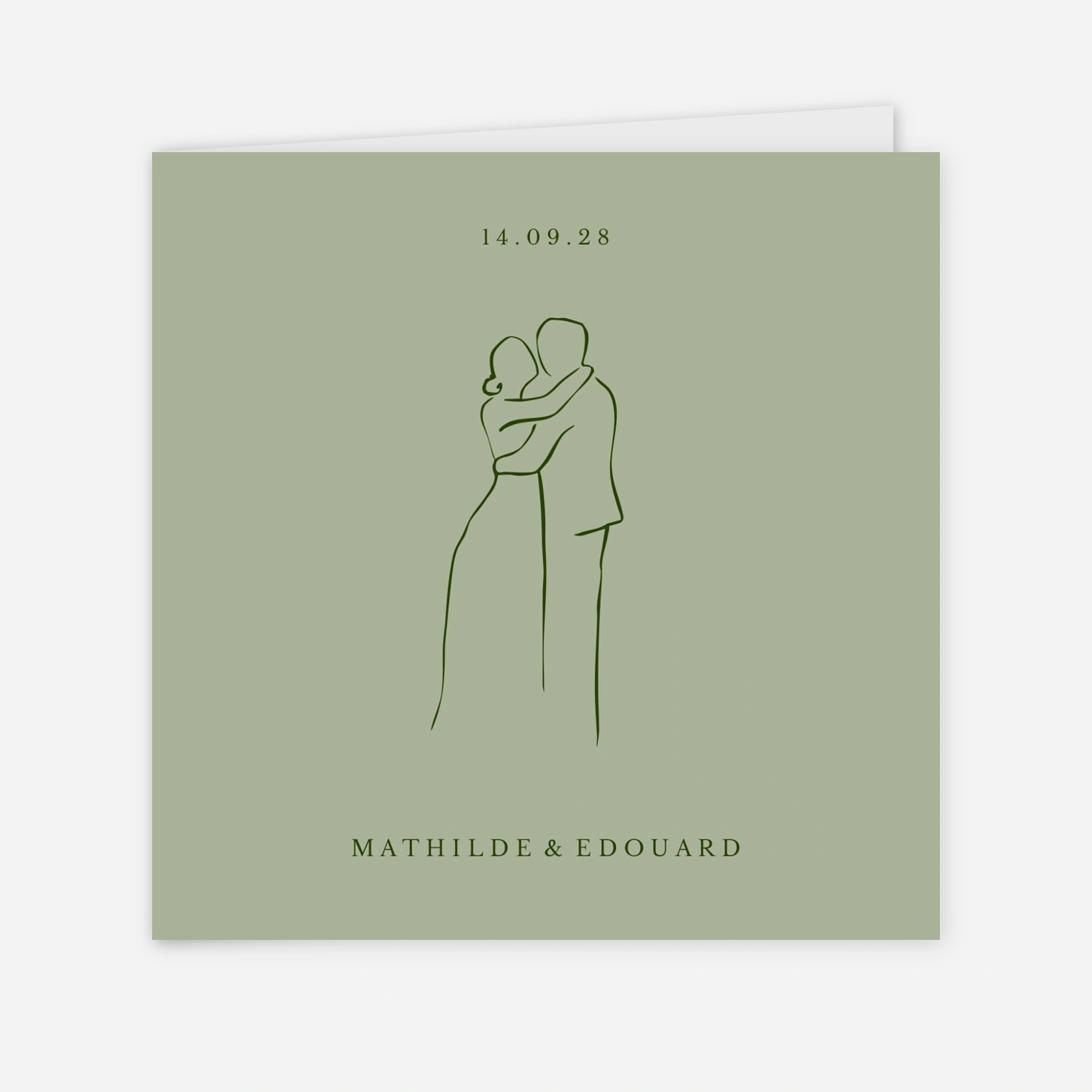 Faire-part mariage Trait d'union