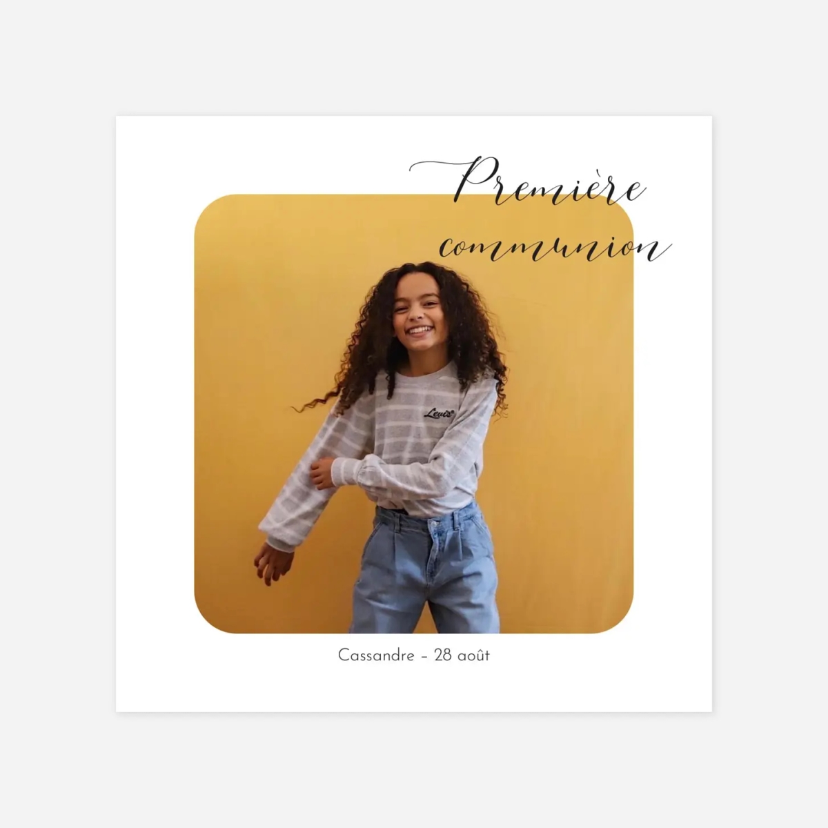 Invitation communion Tendre innocence