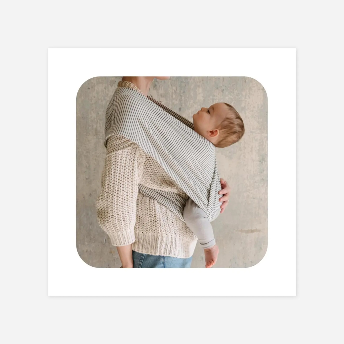 Carte remerciement naissance Tendre innocence