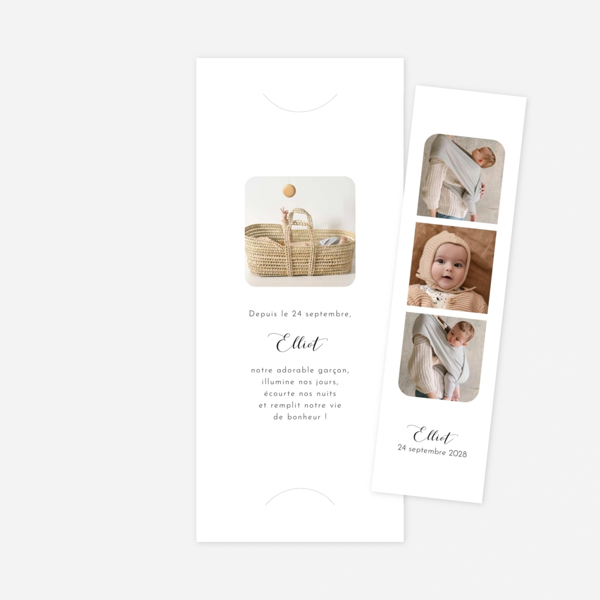 Faire-part naissance Tendre innocence