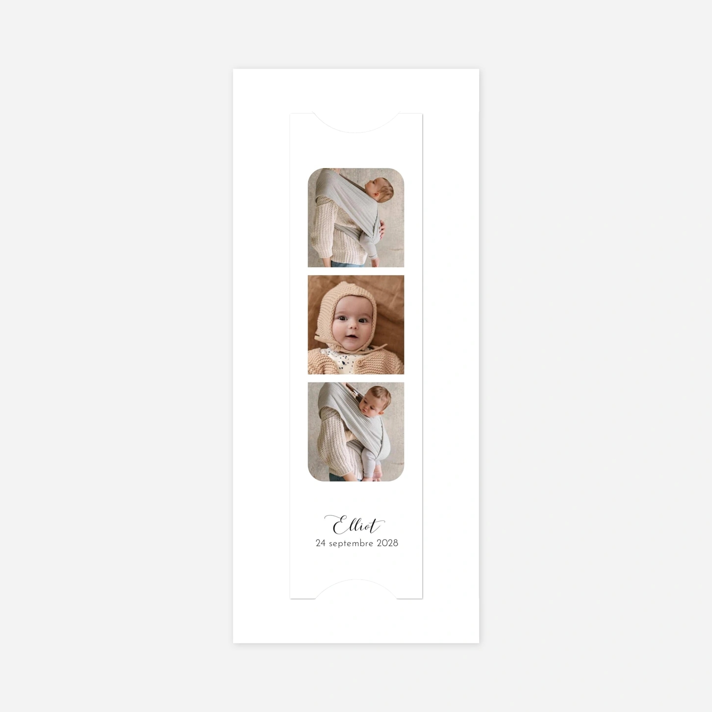 Faire-part naissance Tendre innocence