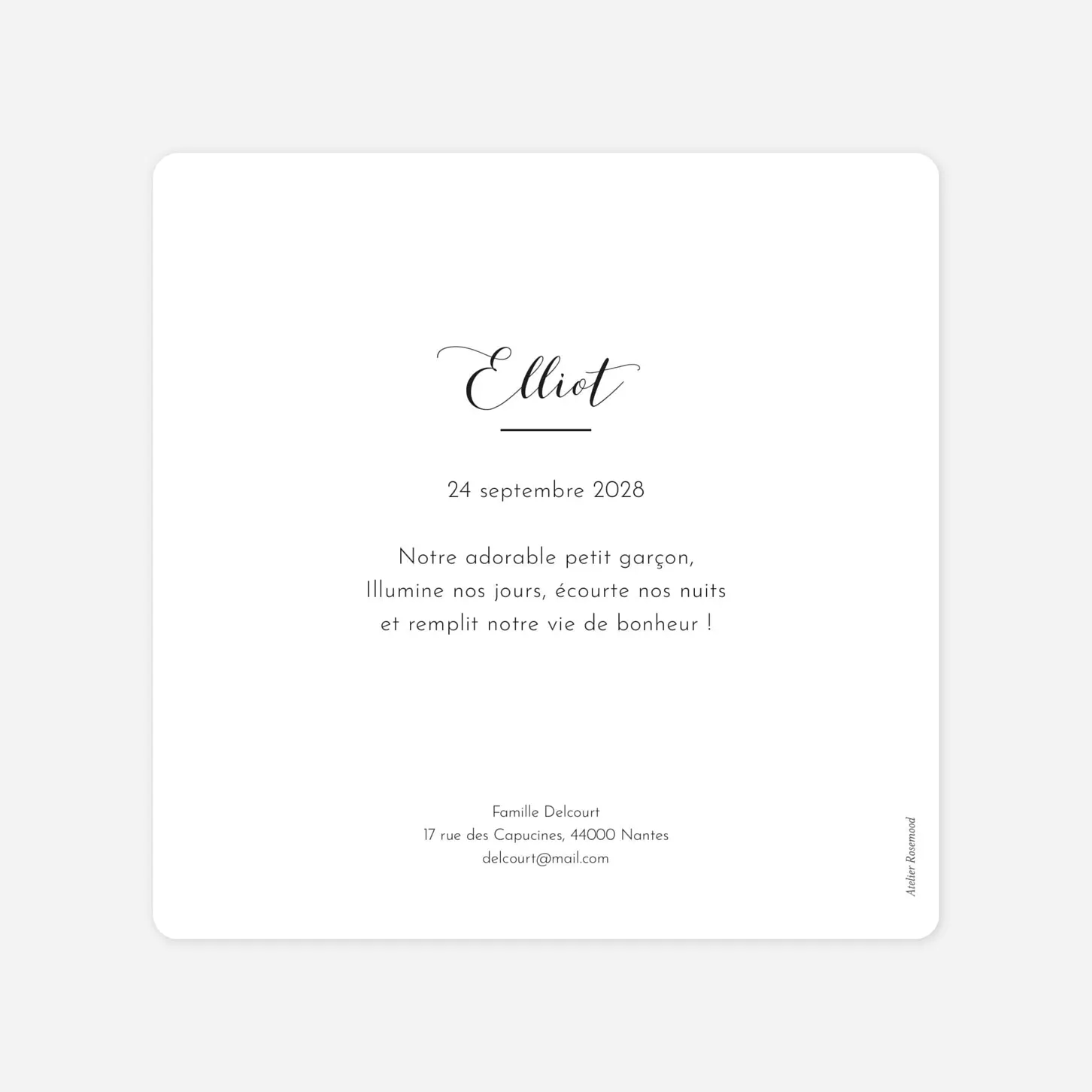 Faire-part naissance Tendre innocence multi photos