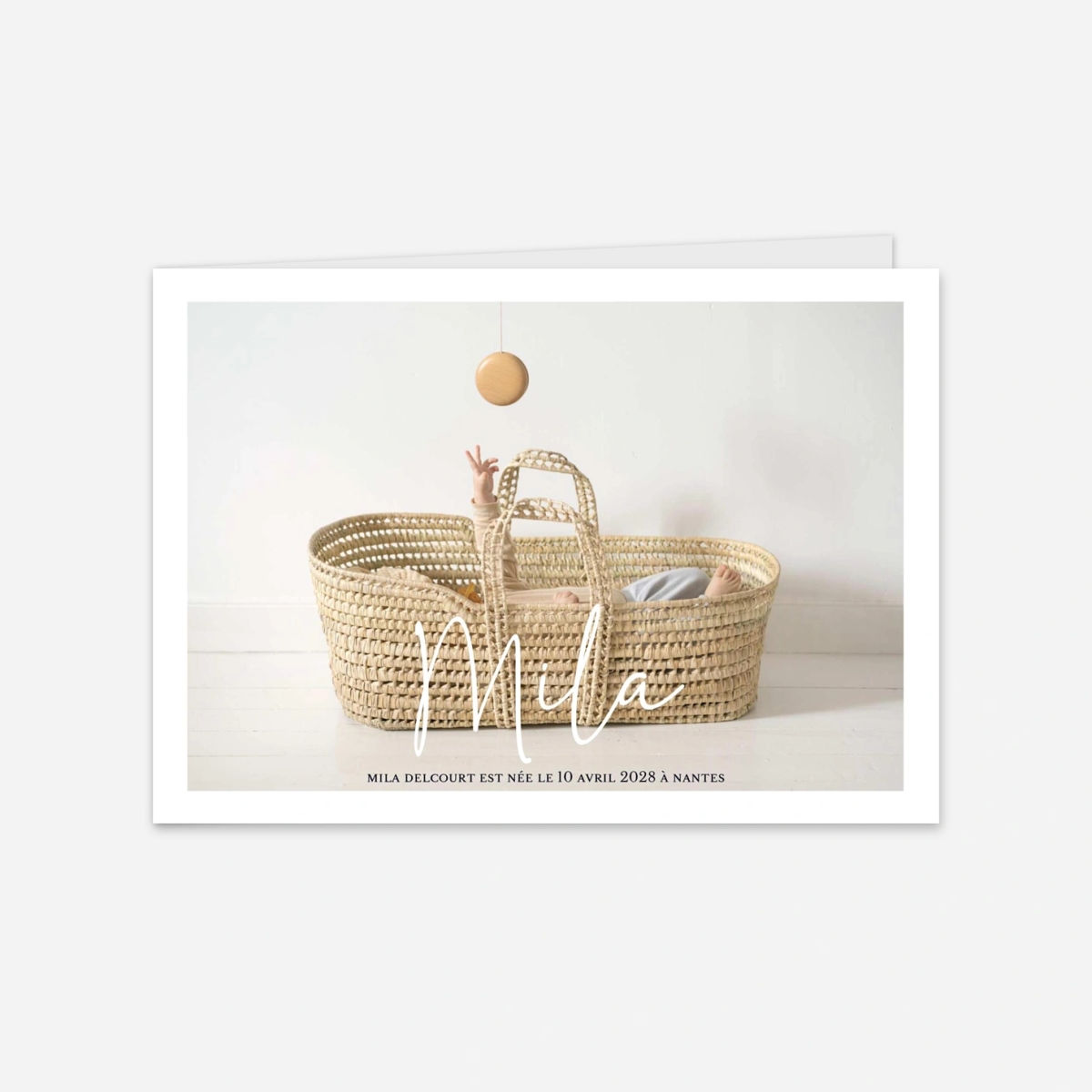 Faire-part naissance Douce poésie