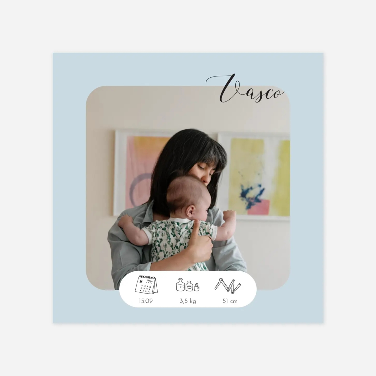 Faire-part naissance Tendre innocence picto