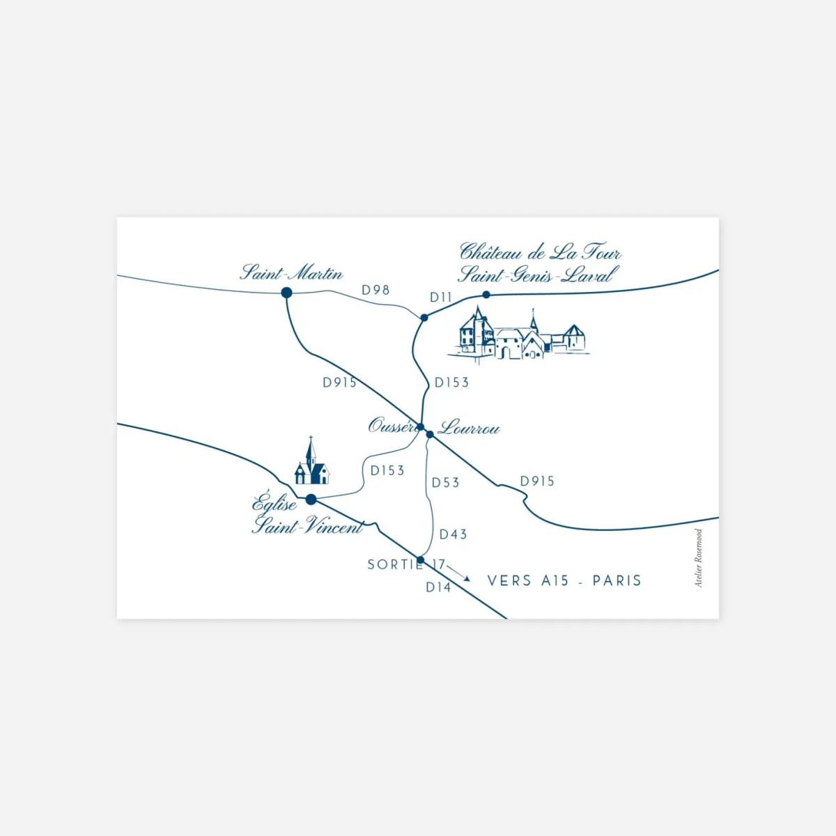 Carton d'invitation Traditionnel