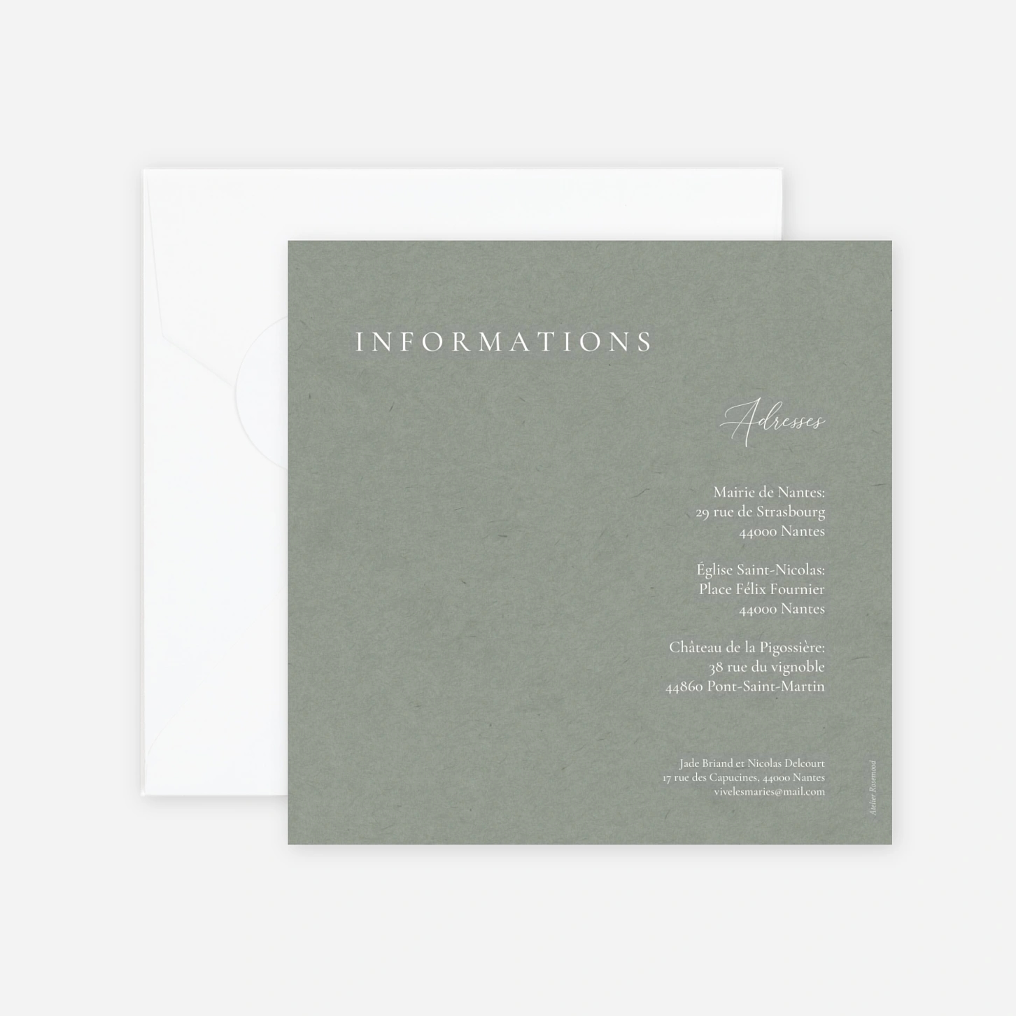 Faire-part mariage Union d’Amour