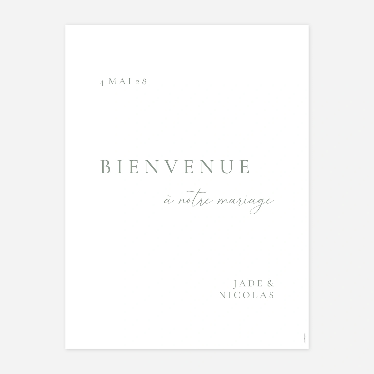 Panneau mariage Union d’Amour