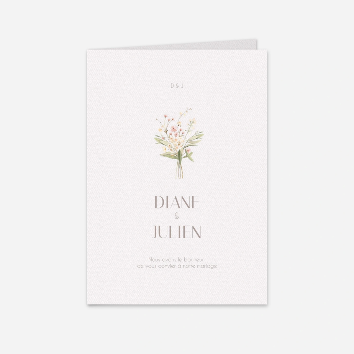 Faire-part mariage Union délicate