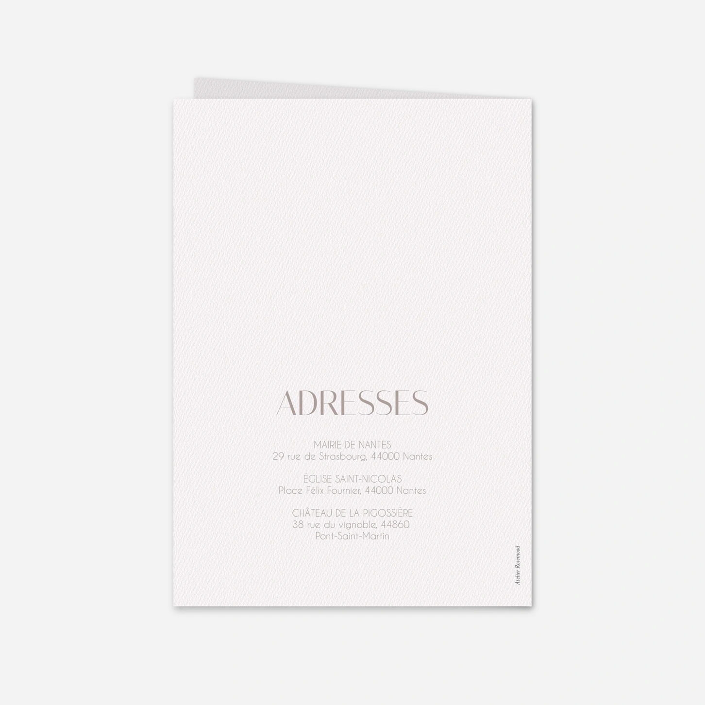 Faire-part mariage Union délicate