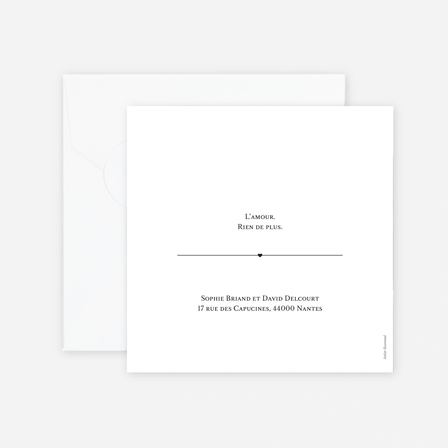 Faire-part mariage Union heureuse