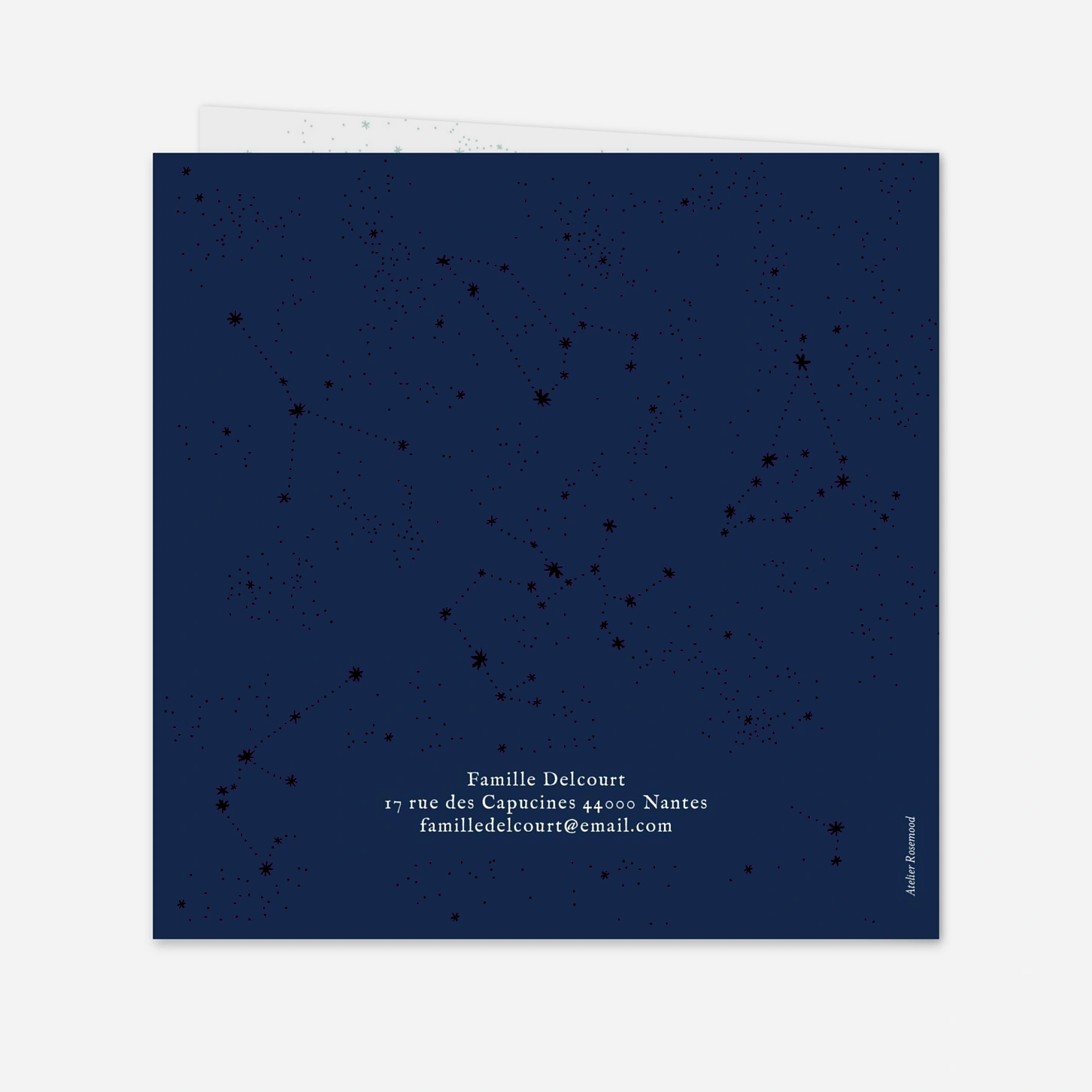 Carte de voeux Univers