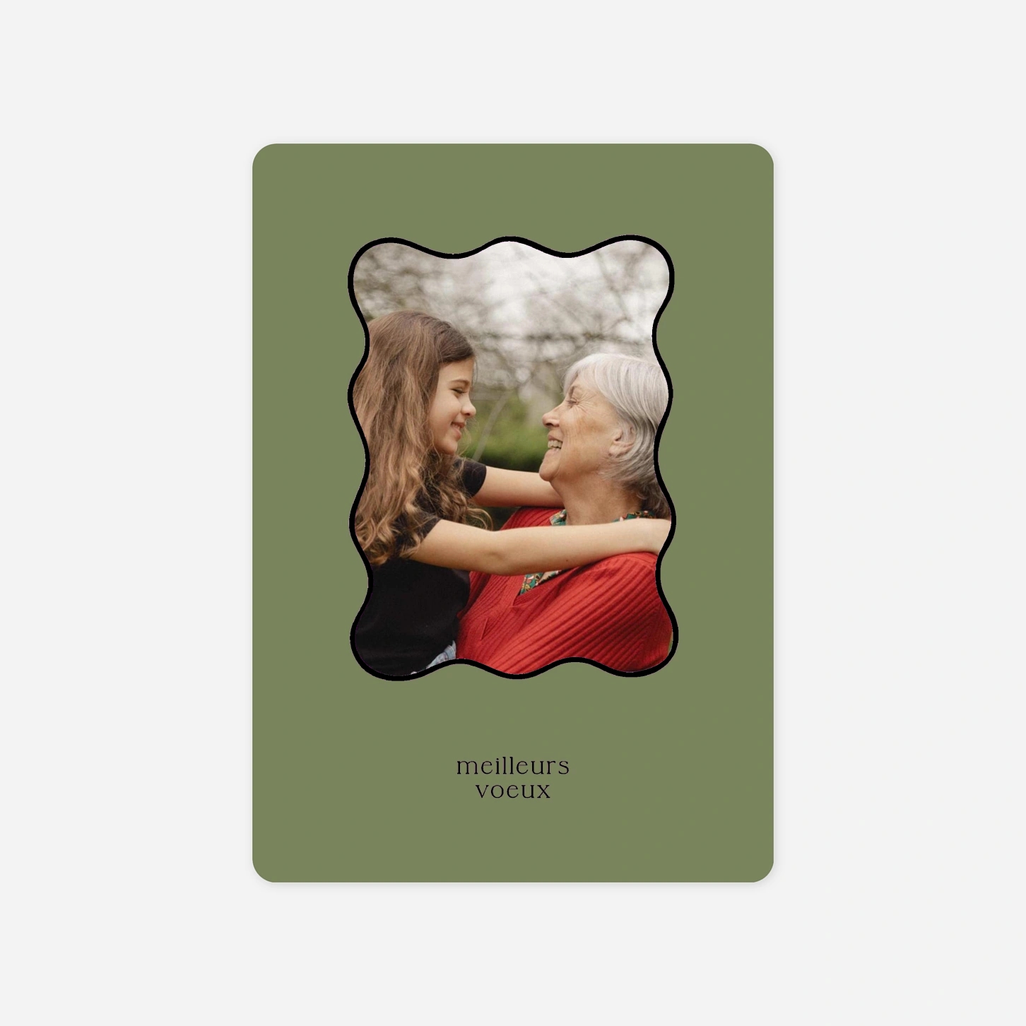 Carte de voeux Vague d'amour