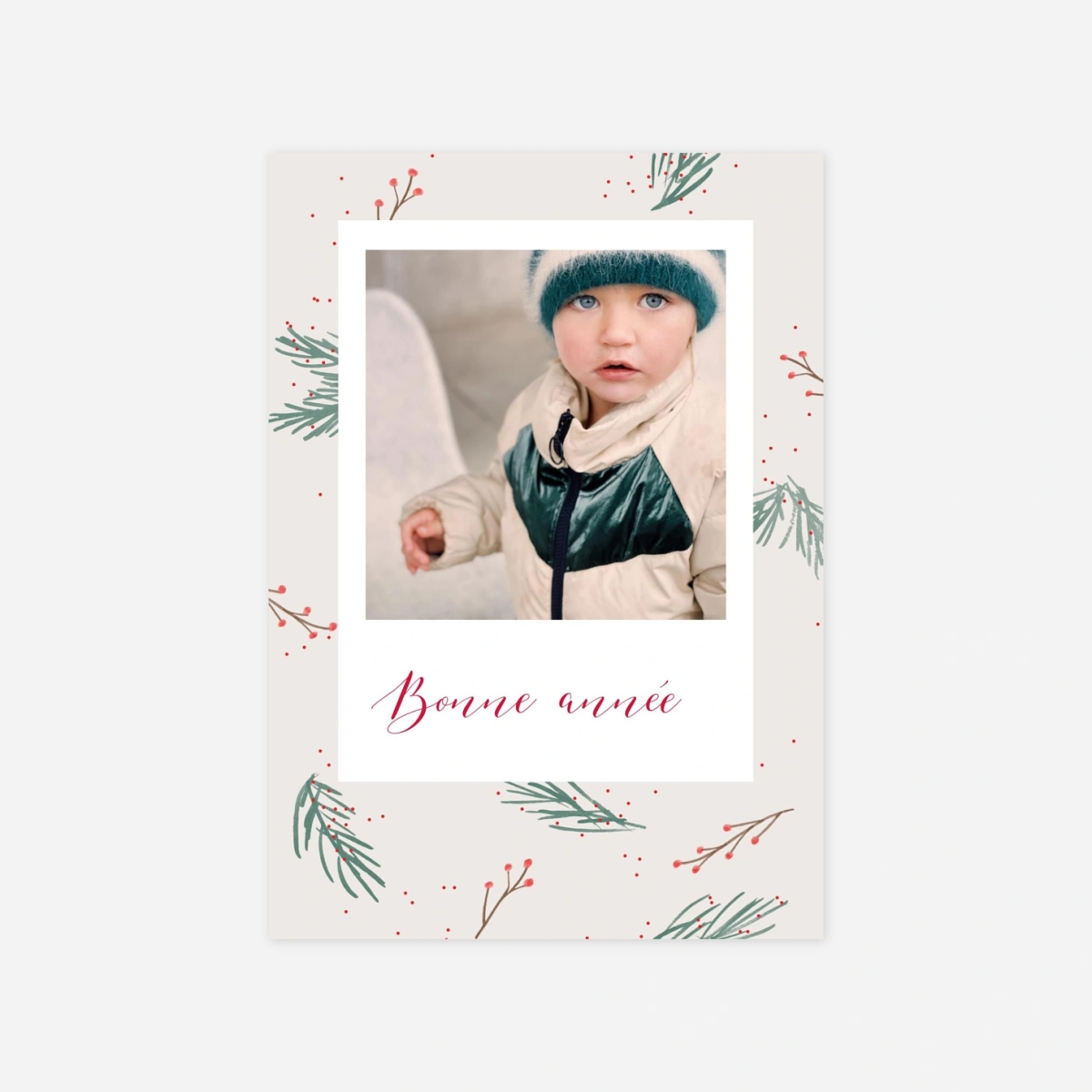 Carte de voeux Vent d'hiver