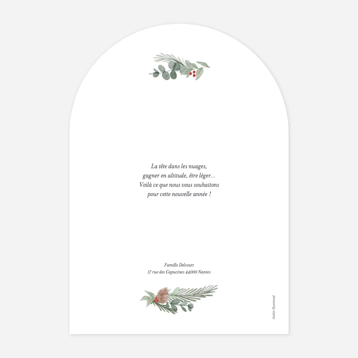 Carte de voeux Village de Noël