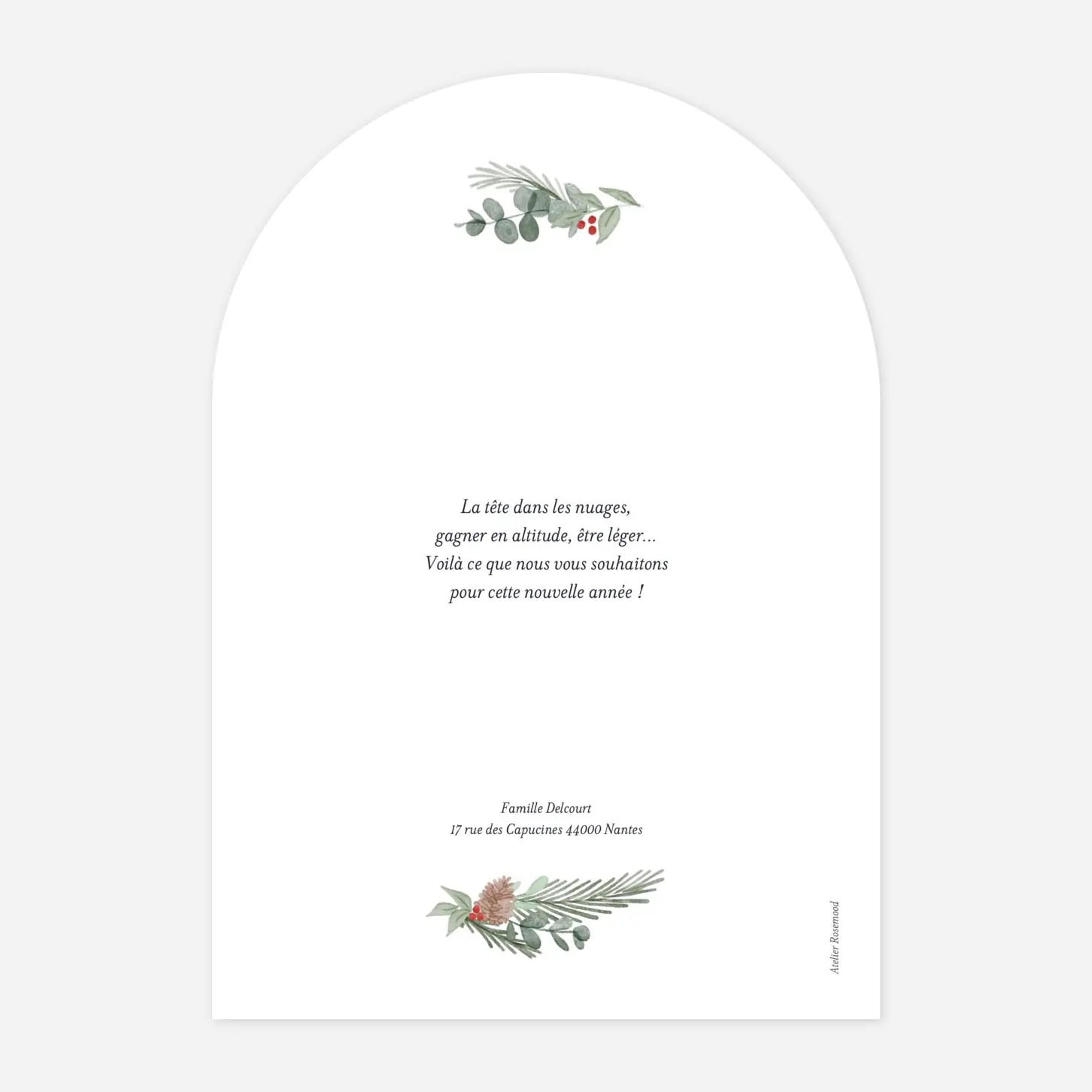 Carte de voeux Village de Noël