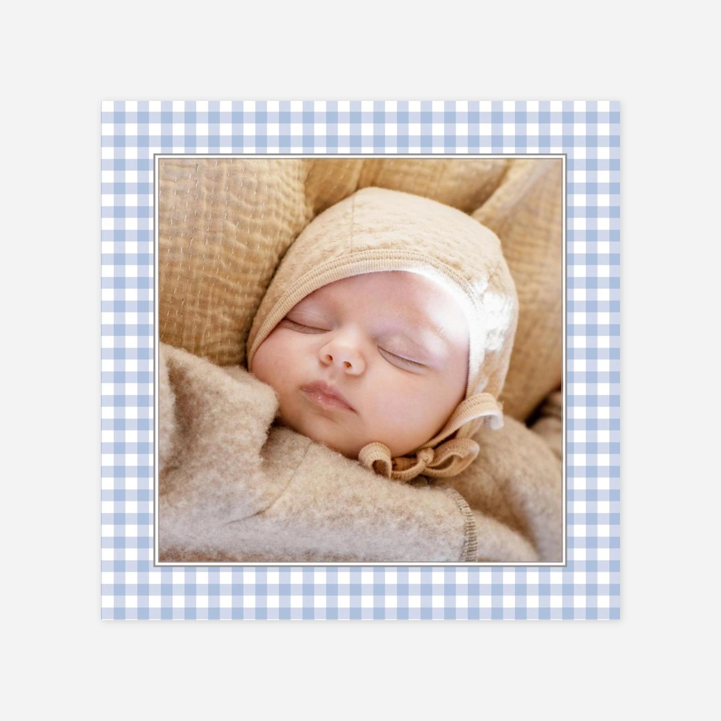 Carte remerciement naissance Vichy