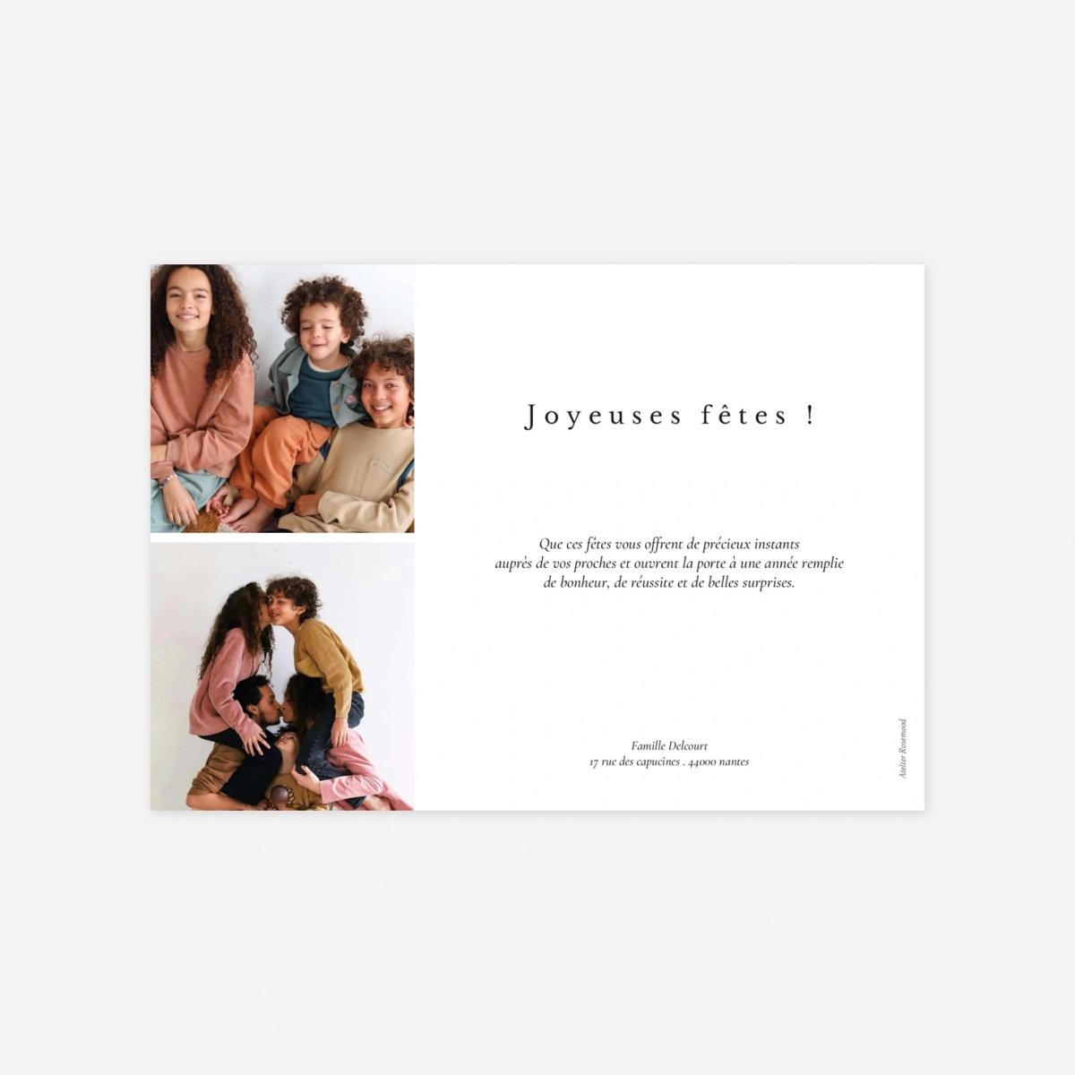 Carte de voeux Vœux joyeux