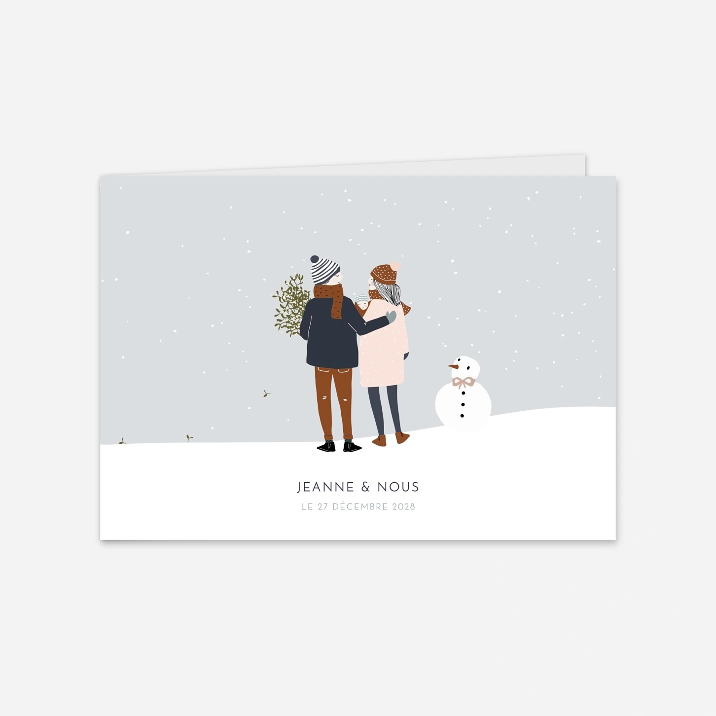 Faire-part naissance Winter family