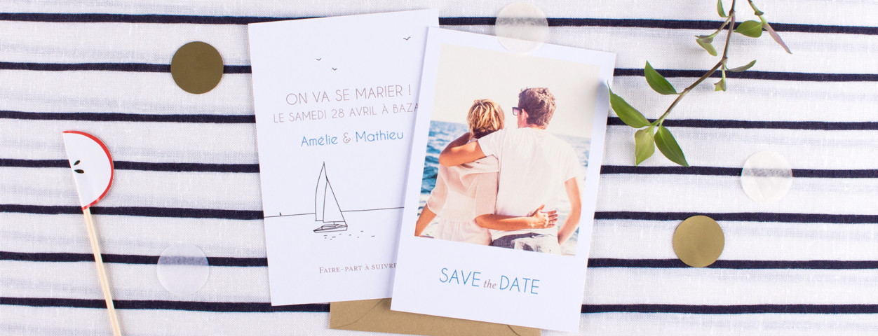 Créez votre Save the Date pour annoncer votre mariage