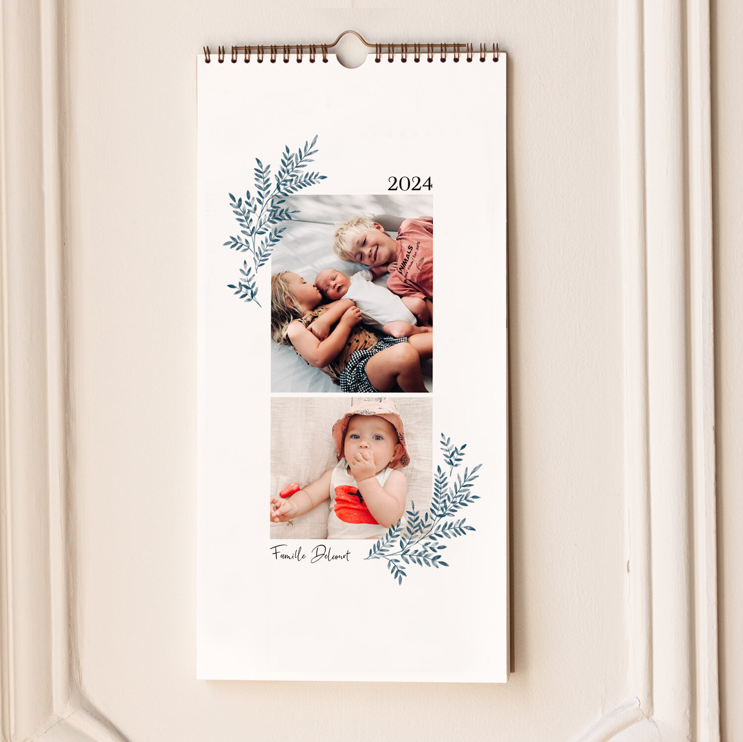 Calendrier grand format cases personnalisables