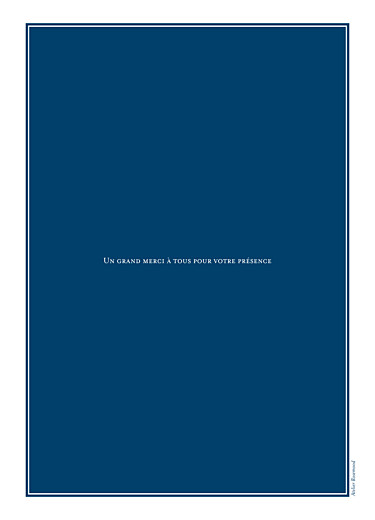 Couverture livret de messe mariage Carré chic bleu marine - Page 4