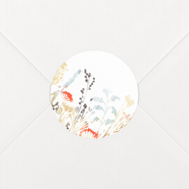 Stickers pour enveloppes mariage Solstice d'été blanc