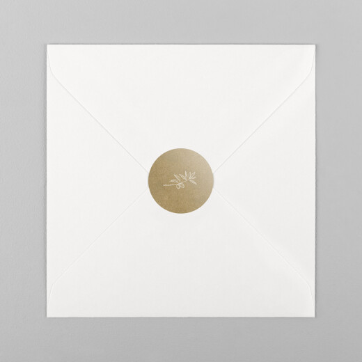 Stickers pour enveloppes mariage Provence kraft - Vue 2