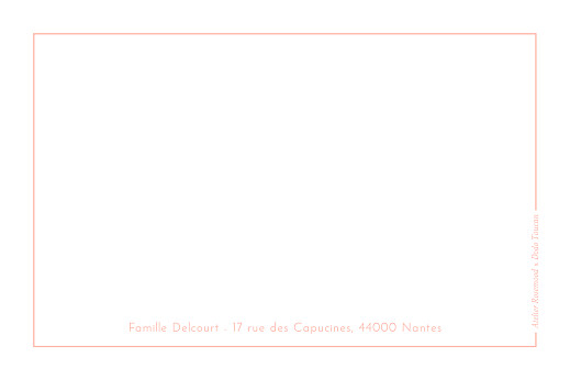 Carte de correspondance Dodo Toucan - Liberté rose - Verso