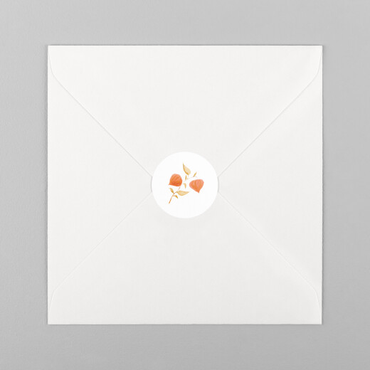 Stickers pour enveloppes naissance Quatre saisons automne - Vue 2