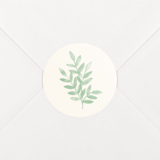 Stickers pour enveloppes naissance Ritournelle Vert - Vue 1
